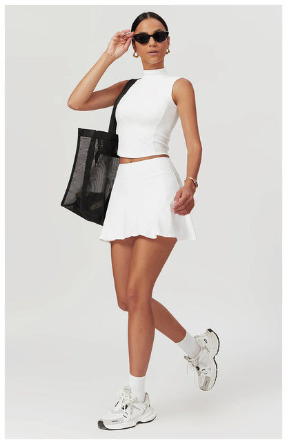 ENNZOO Padded Running Sports Top