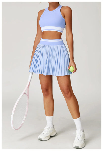 ENNZOO Color-Block Crop Top