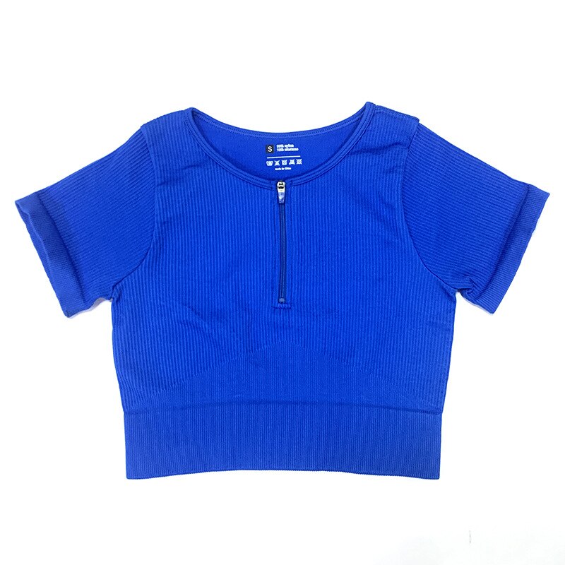 Gym Shirts Seamless Crop Tops
