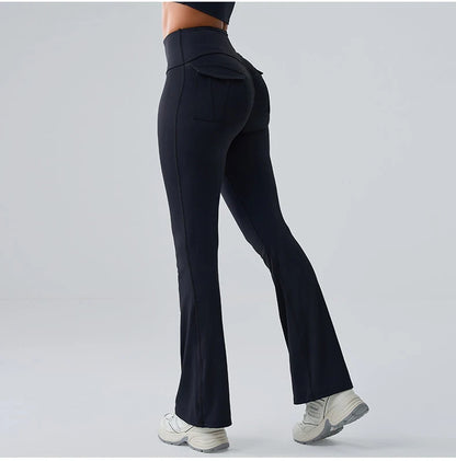 Ennzoo Flared Seam Pocket Leggings