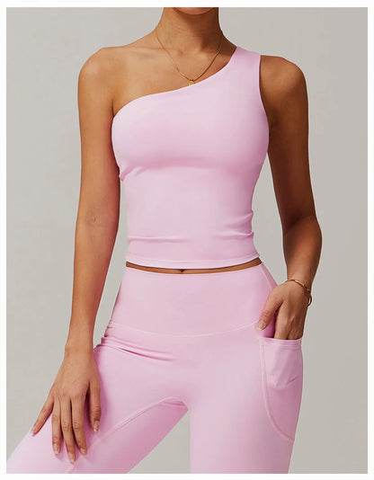 ENNZOO Asymmetric Sports Top