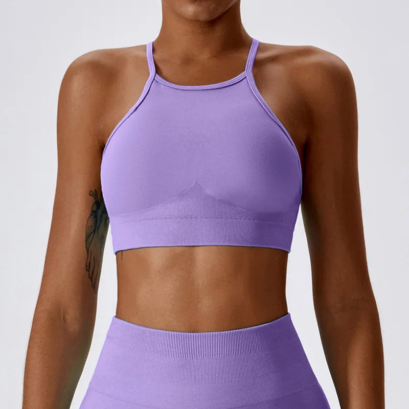 Zoorie High Neck Open Back Top
