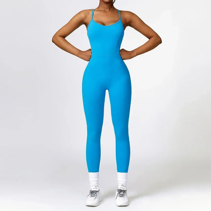 Zoorie Sexy Hollow Out Bodycon Jumpsuit