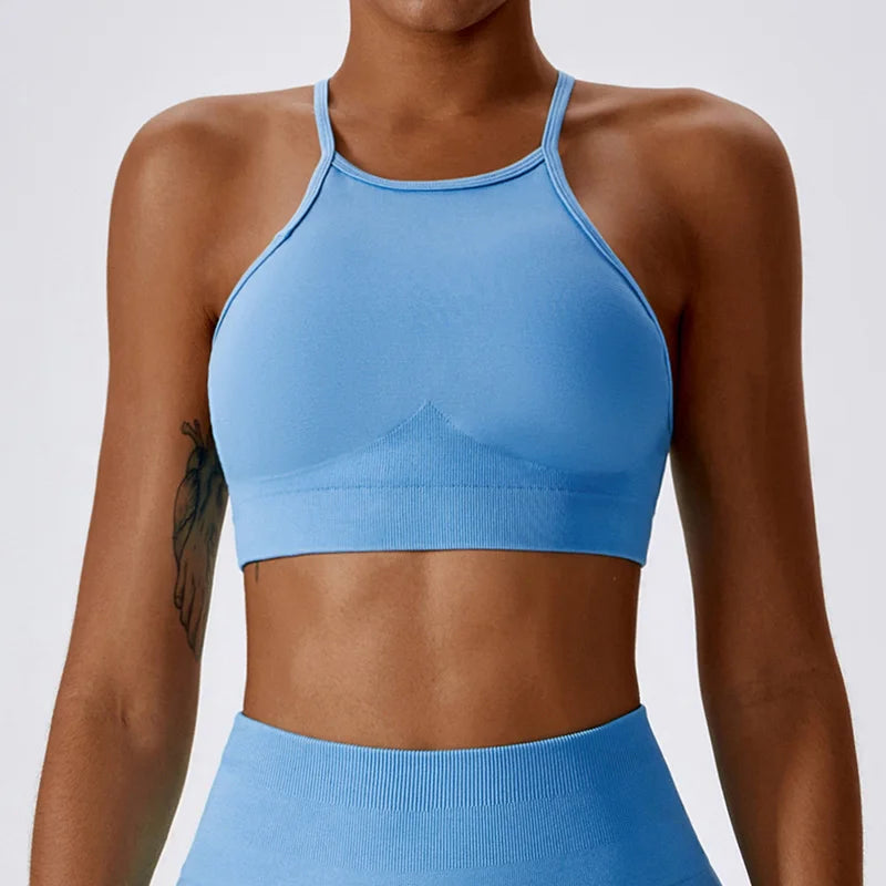 Zoorie High Neck Open Back Top