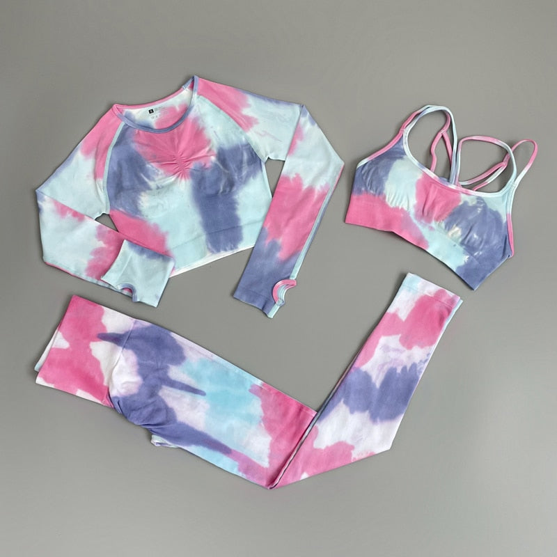 Legging Bra  Long Sleeve Gym Set