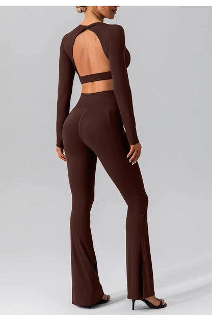 Zoorie Solid Color Yoga Suit
