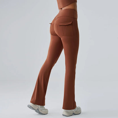 Ennzoo Flared Seam Pocket Leggings