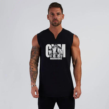 Zoorie V Neck Printed Cotton Vest
