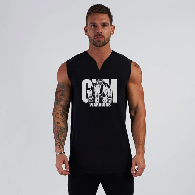 Zoorie V Neck Printed Cotton Vest
