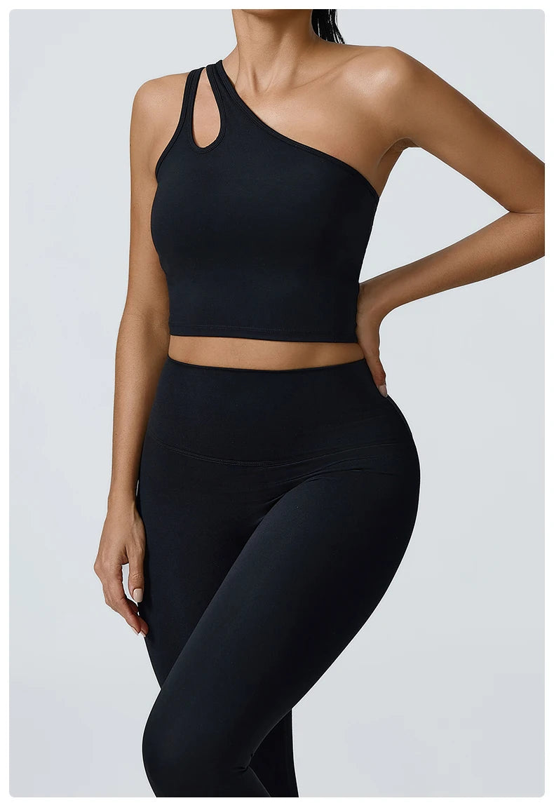 ENNZOO One-Shoulder Sports Bra