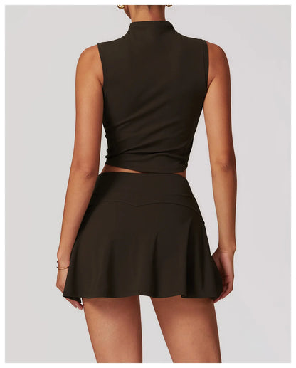 ENNZOO Padded Running Sports Top