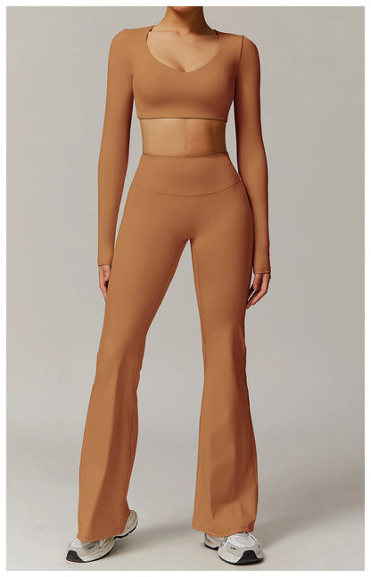 Ennzoo Flared Sculpt Yoga Leggings