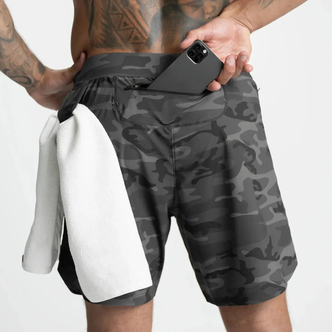 Zoorie Solid Color Running Shorts