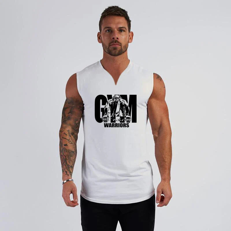 Zoorie V Neck Printed Cotton Vest