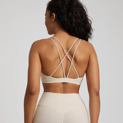 Zoorie Cross Back Training Jog Sport Bra