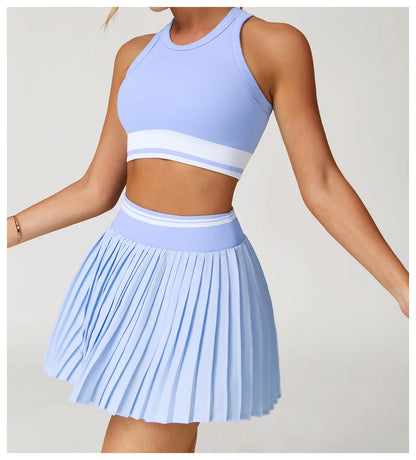 ENNZOO Color-Block Crop Top