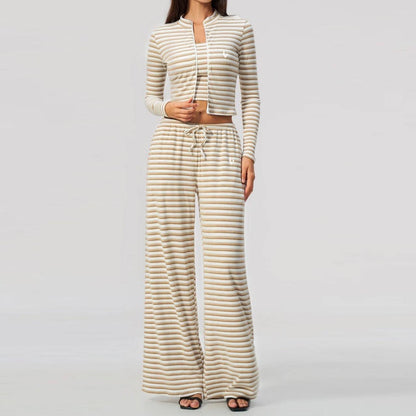 ENNZOO Stripe Motion Top