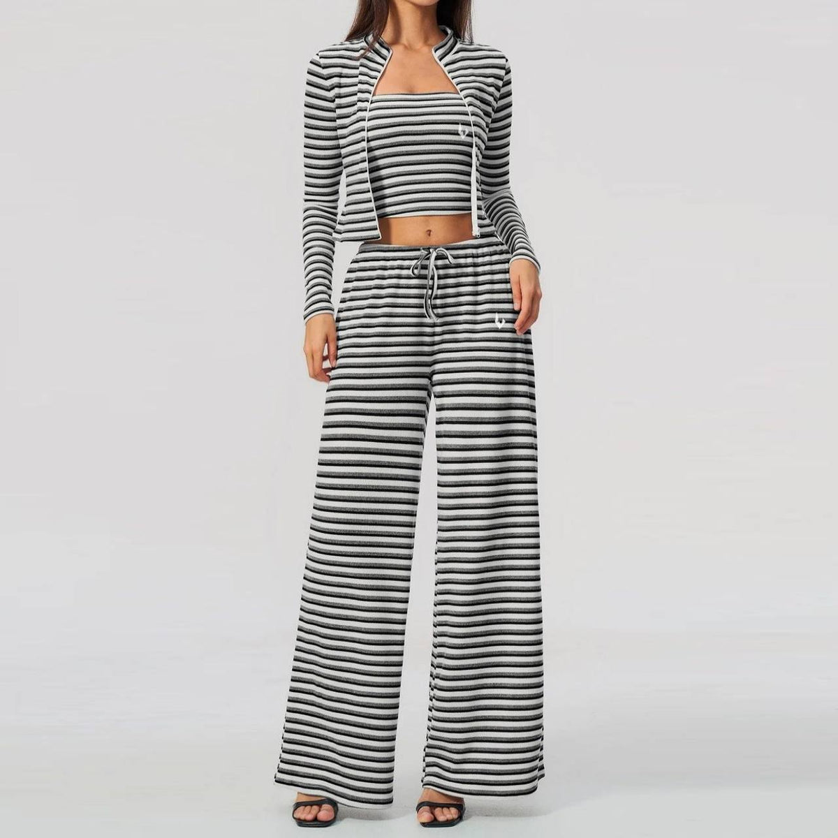 ENNZOO Stripe Motion Top