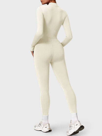 Yeoreo Belle Fleece Long Sleeve Zipper Jumpsuit