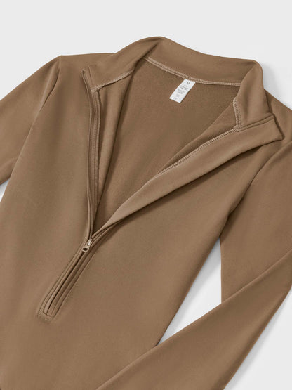 Yeoreo Belle Fleece Long Sleeve Zipper Jumpsuit