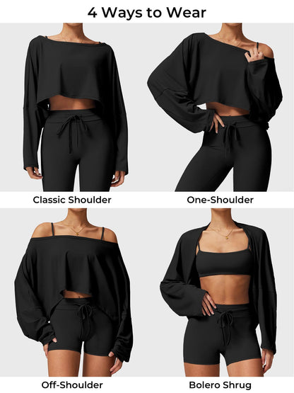 Yeoreo Alison Off Shoulder Dolman Long Sleeves