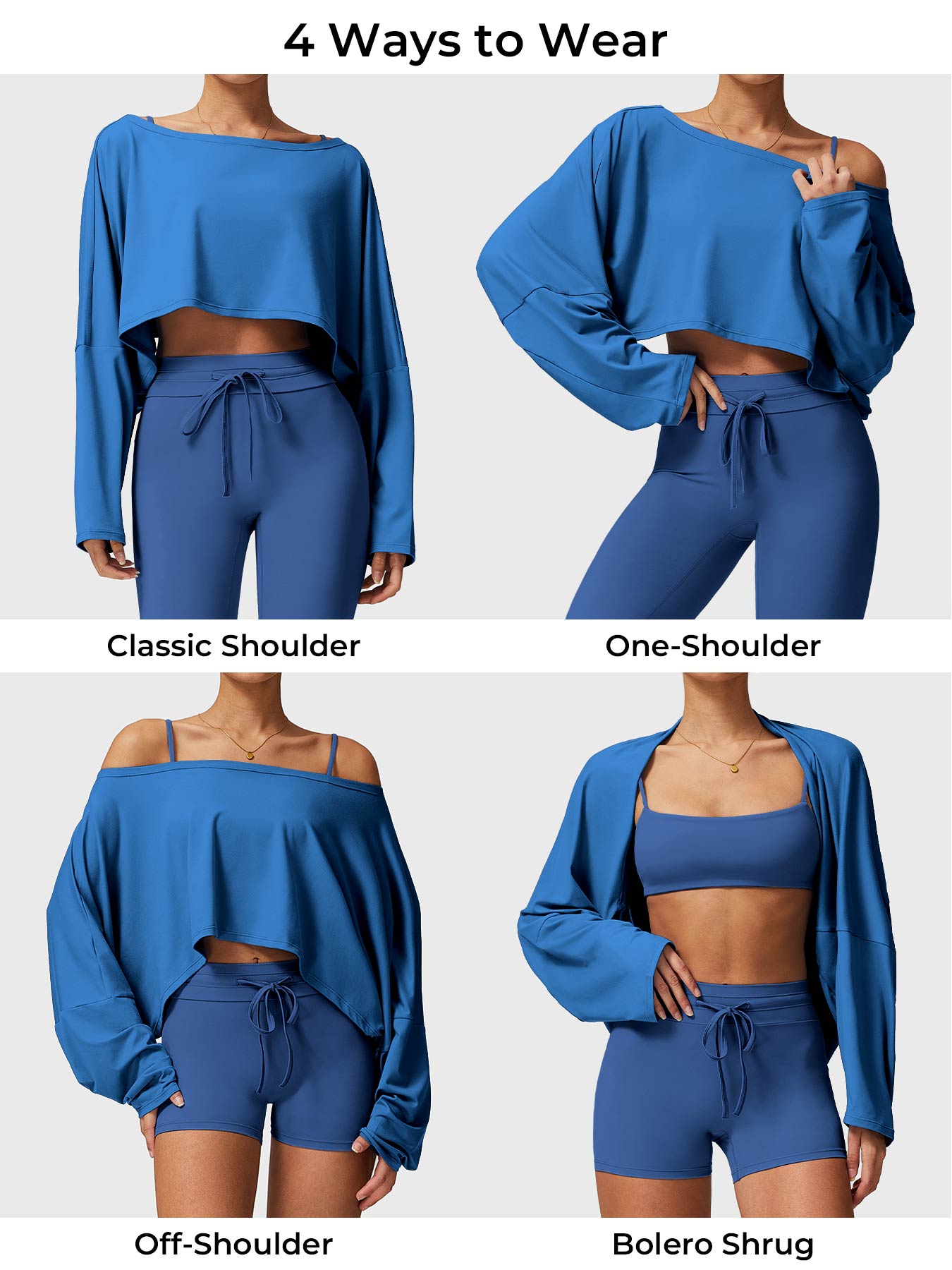 Yeoreo Alison Off Shoulder Dolman Long Sleeves