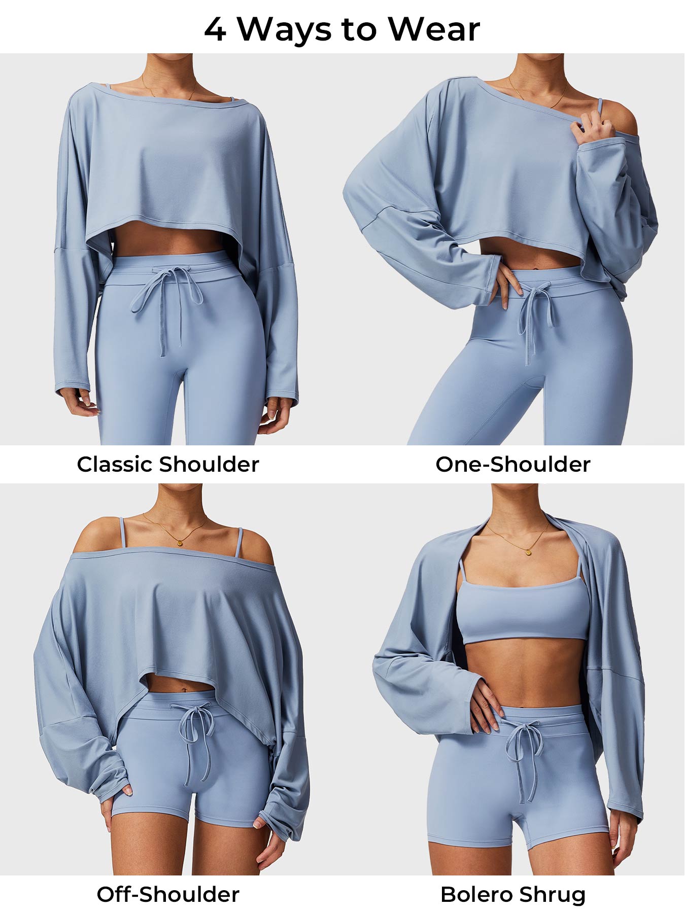 Yeoreo Alison Off Shoulder Dolman Long Sleeves