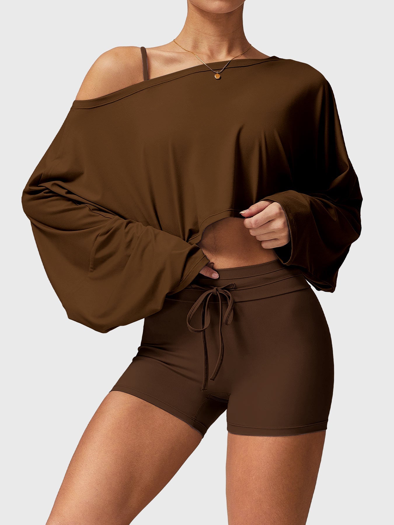 Yeoreo Alison Off Shoulder Dolman Long Sleeves