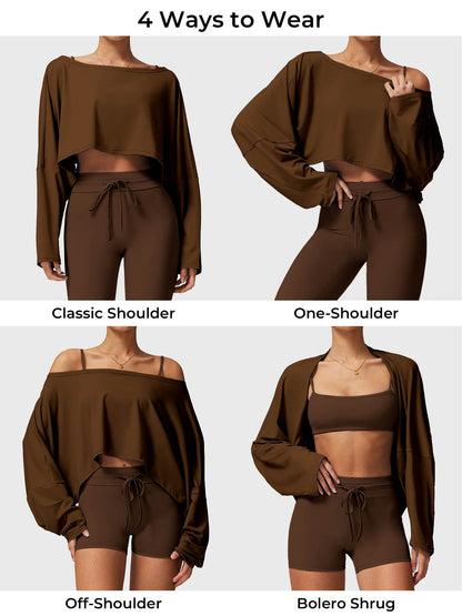 Yeoreo Alison Off Shoulder Dolman Long Sleeves