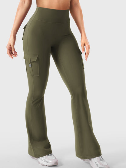 Yeoreo Hedda Cargo Flared Leggings