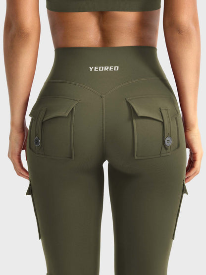 Yeoreo Hedda Cargo Flared Leggings