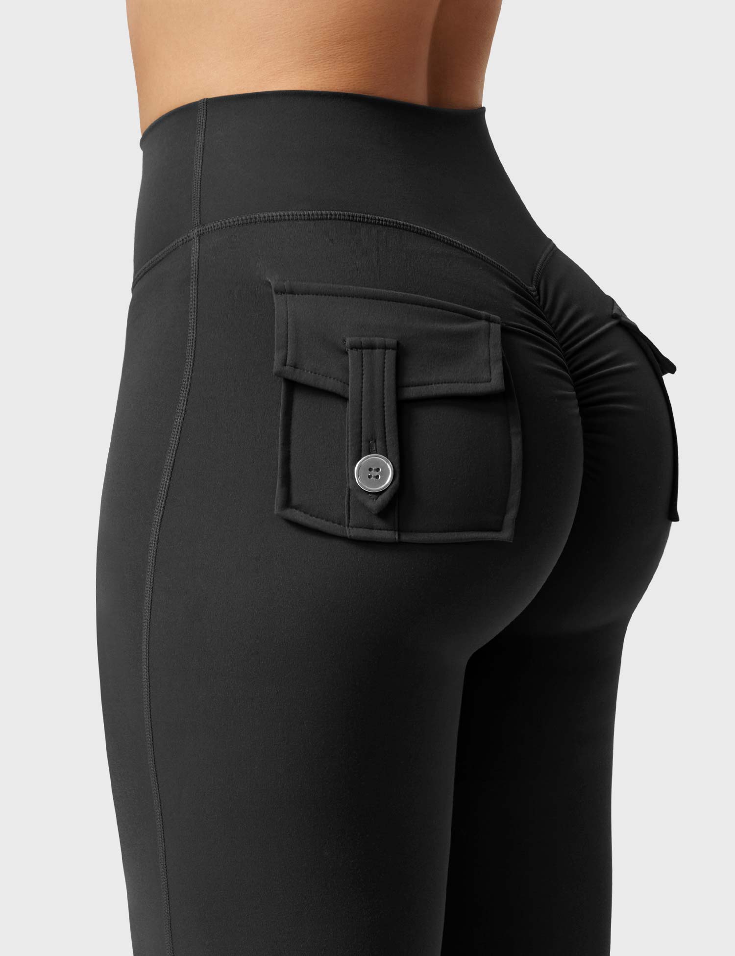 Yeoreo Brittany Flared Leggings with Pockets