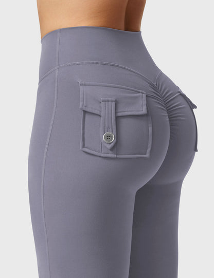 Yeoreo Brittany Flared Leggings with Pockets