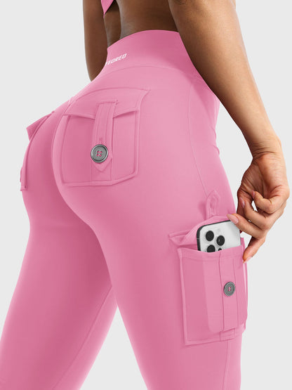 Yeoreo Hedda Cargo Flared Leggings