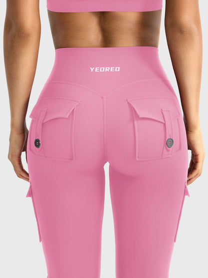 Yeoreo Hedda Cargo Flared Leggings
