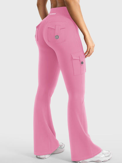 Yeoreo Hedda Cargo Flared Leggings