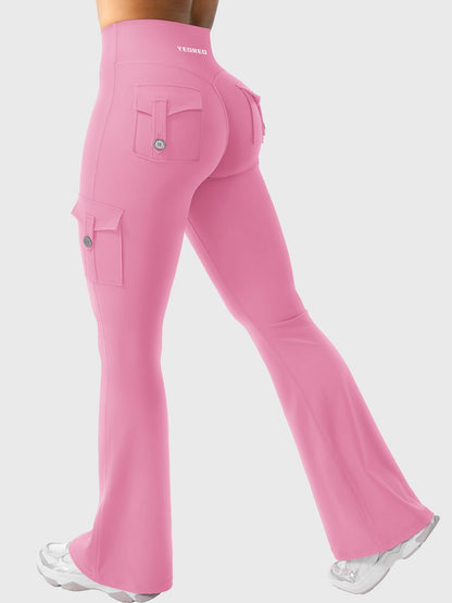 Yeoreo Hedda Cargo Flared Leggings
