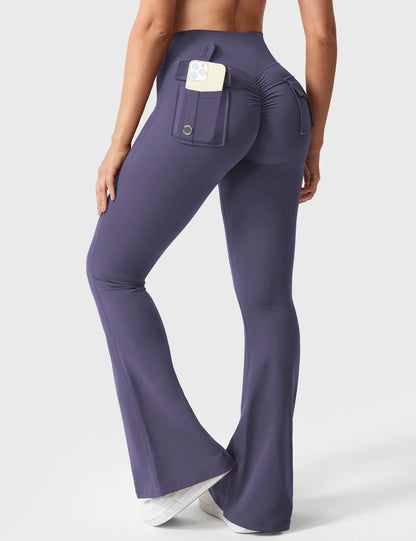 Yeoreo Brittany Flared Leggings with Pockets
