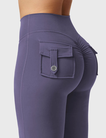 Yeoreo Brittany Flared Leggings with Pockets