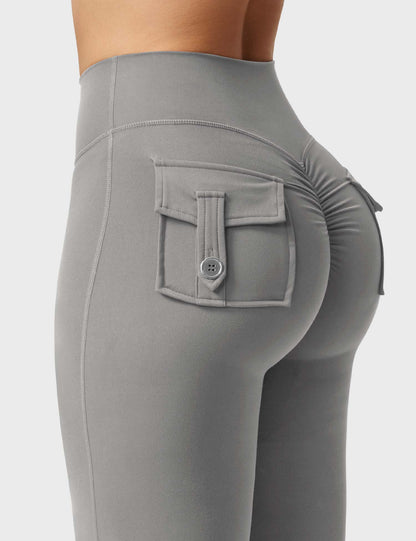 Yeoreo Brittany Flared Leggings with Pockets