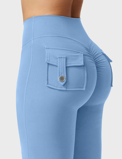 Yeoreo Brittany Flared Leggings with Pockets