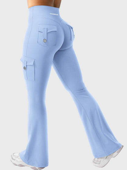 Yeoreo Hedda Cargo Flared Leggings