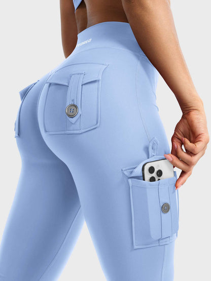 Yeoreo Hedda Cargo Flared Leggings