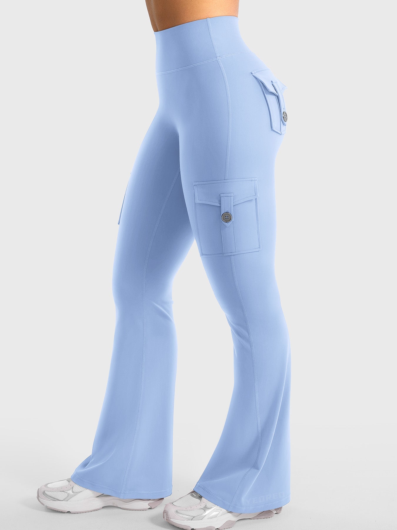 Yeoreo Hedda Cargo Flared Leggings