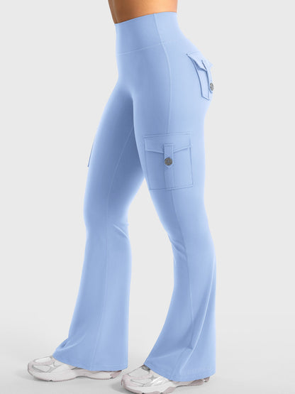 Yeoreo Hedda Cargo Flared Leggings