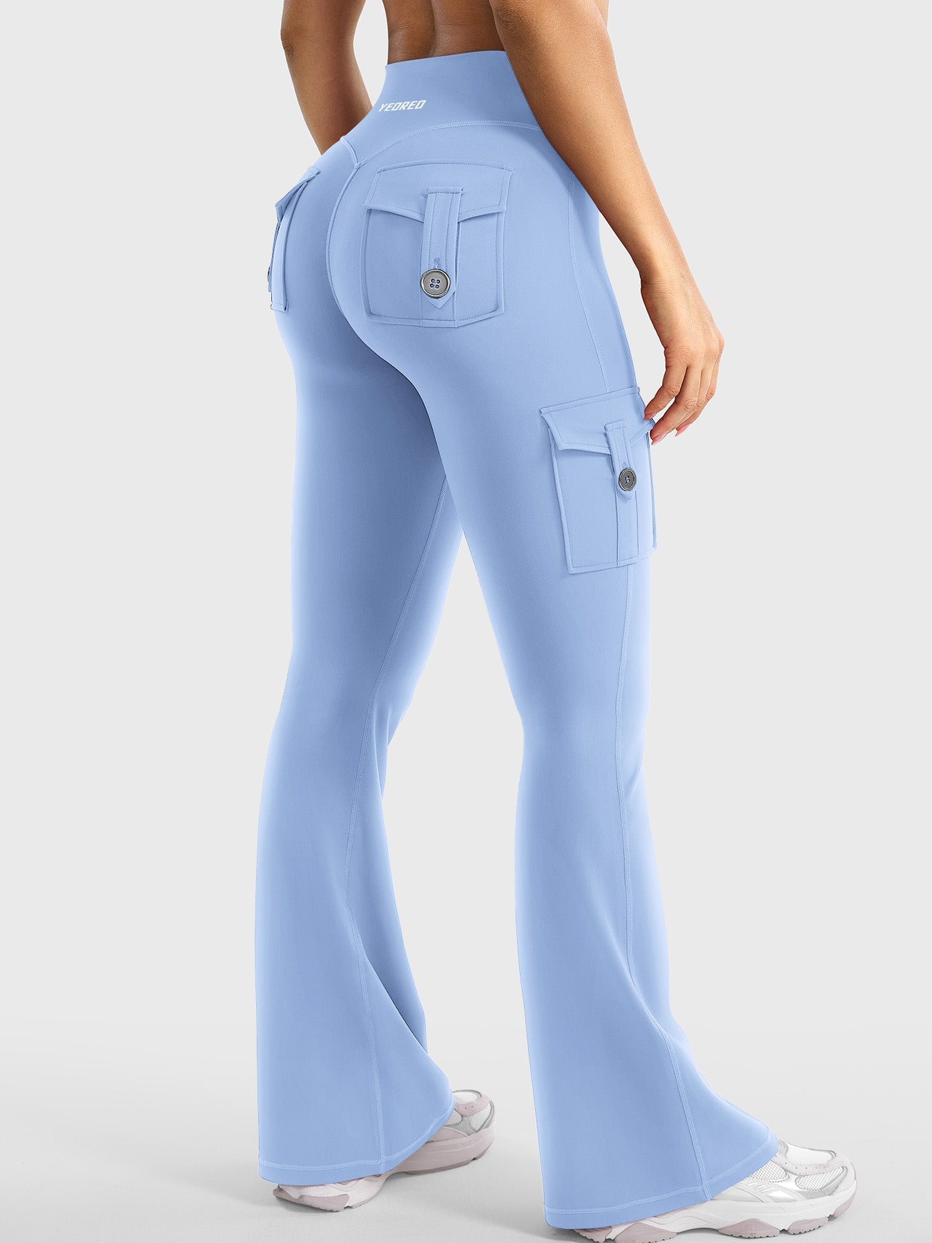 Yeoreo Hedda Cargo Flared Leggings