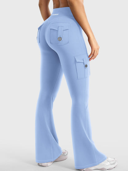 Yeoreo Hedda Cargo Flared Leggings