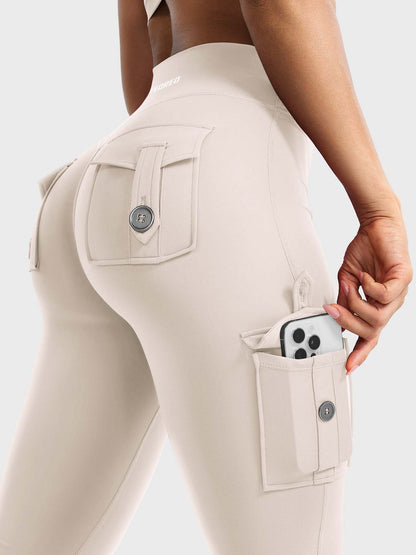 Yeoreo Hedda Cargo Flared Leggings