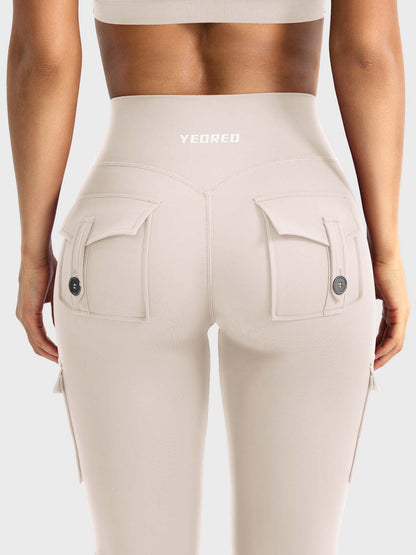 Yeoreo Hedda Cargo Flared Leggings