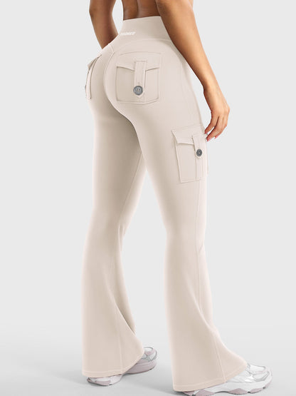Yeoreo Hedda Cargo Flared Leggings